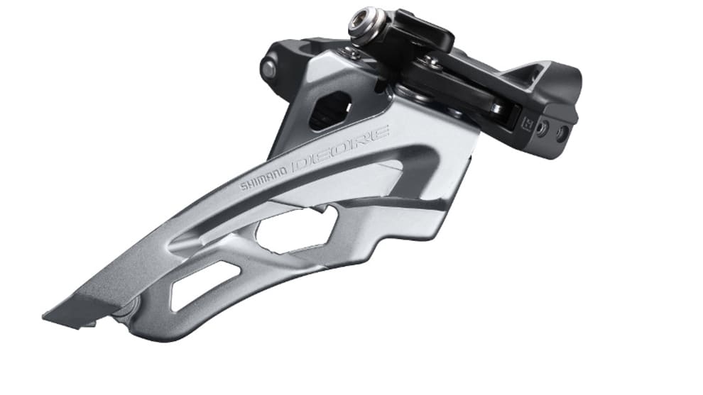 Deore now gets a Side Swing option in the front derailleur, just like the fancier groups.