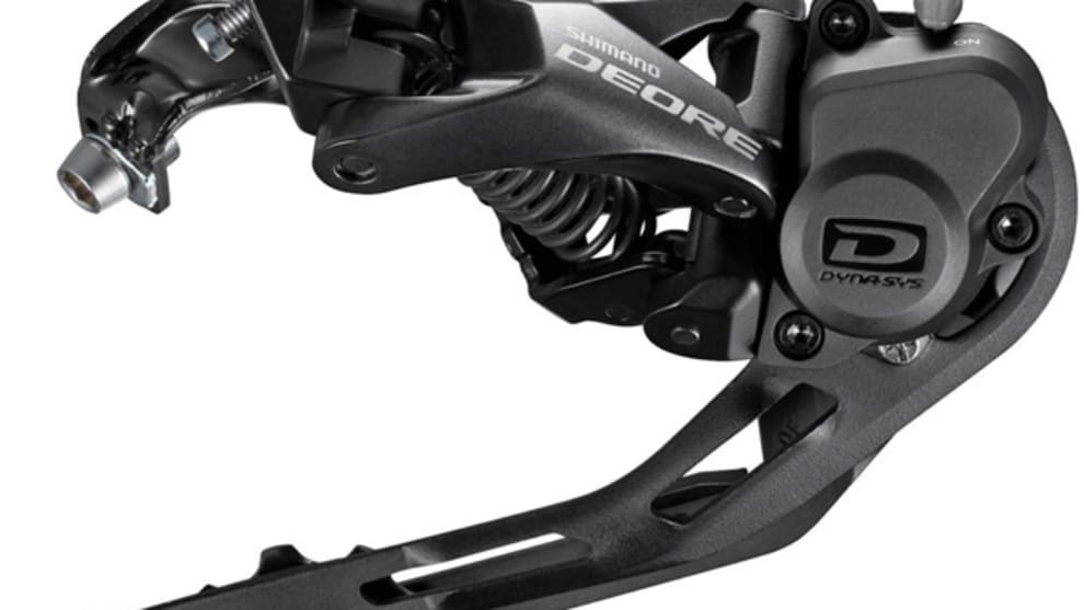Just like XT and SLX, the updated Deore derailleur has a slimmer profile with the clutch switch tucked discreetly away.