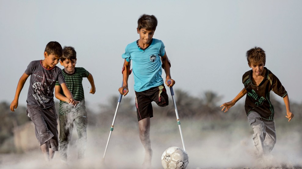 Photo: Taisir Mahdi, Iraq. First place, Sports Single, 2018 Andrei Sennin International Press Photo Contest.