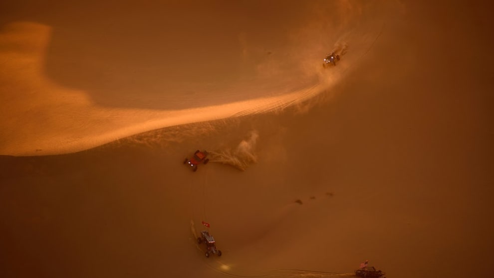 A finalist in the Travel category &ndash; ATVs driving fast and furious in the deserts of Southern California (Credit: Jassen Todorov)
