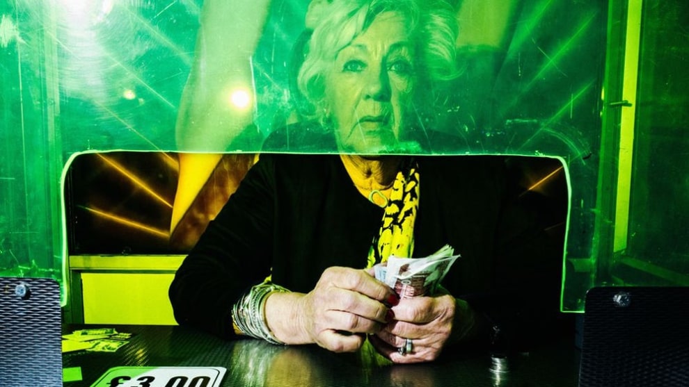 A finalist in the People category &ndash; a vendor at a fun fair in The Meadows, Edinburgh (Credit: Gareth Bragdon)