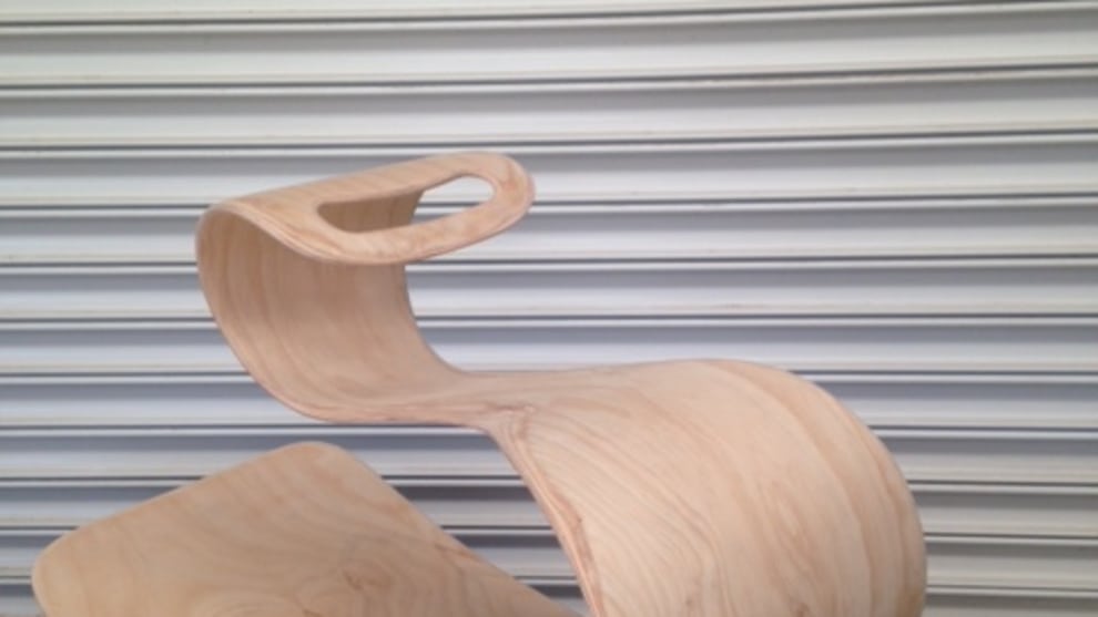 Tom Hook's 100% non-toxic rocking toy made with locally harvested hoop pine veneer suitable for children aged 1&ndash;4.
