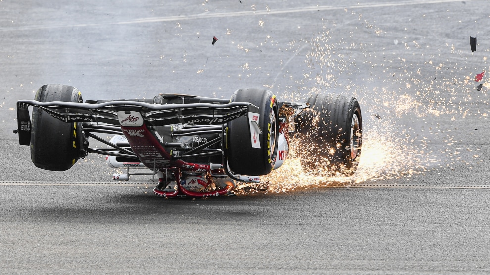 Vince Mignott &ndash; Formula One Crash (supplied by WSPA)