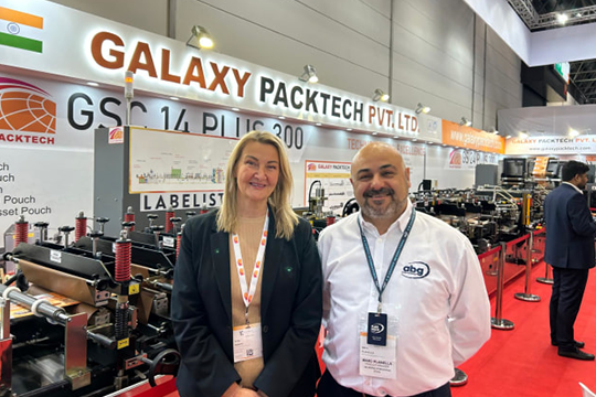 K Show success: Vicky Roberts, global business development sales lead &ndash; ABG FlexPack, and Marc Planella, product manager ABG