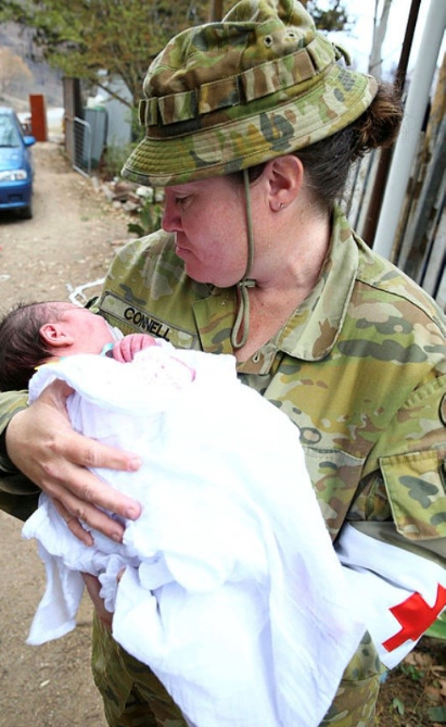 Winner of the Operations category: Corporal Kristie Connell of the Australian Army.