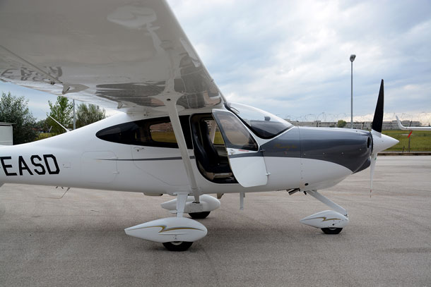 A composite fuselage enabled Tecnam to give the Twenty-Ten some sleek aerodynamic lines. (Steve Hitchen)