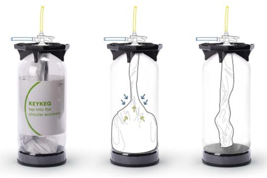 The proprietary Bag-in-Keg technology ensures wine freshness from winery to consumer.