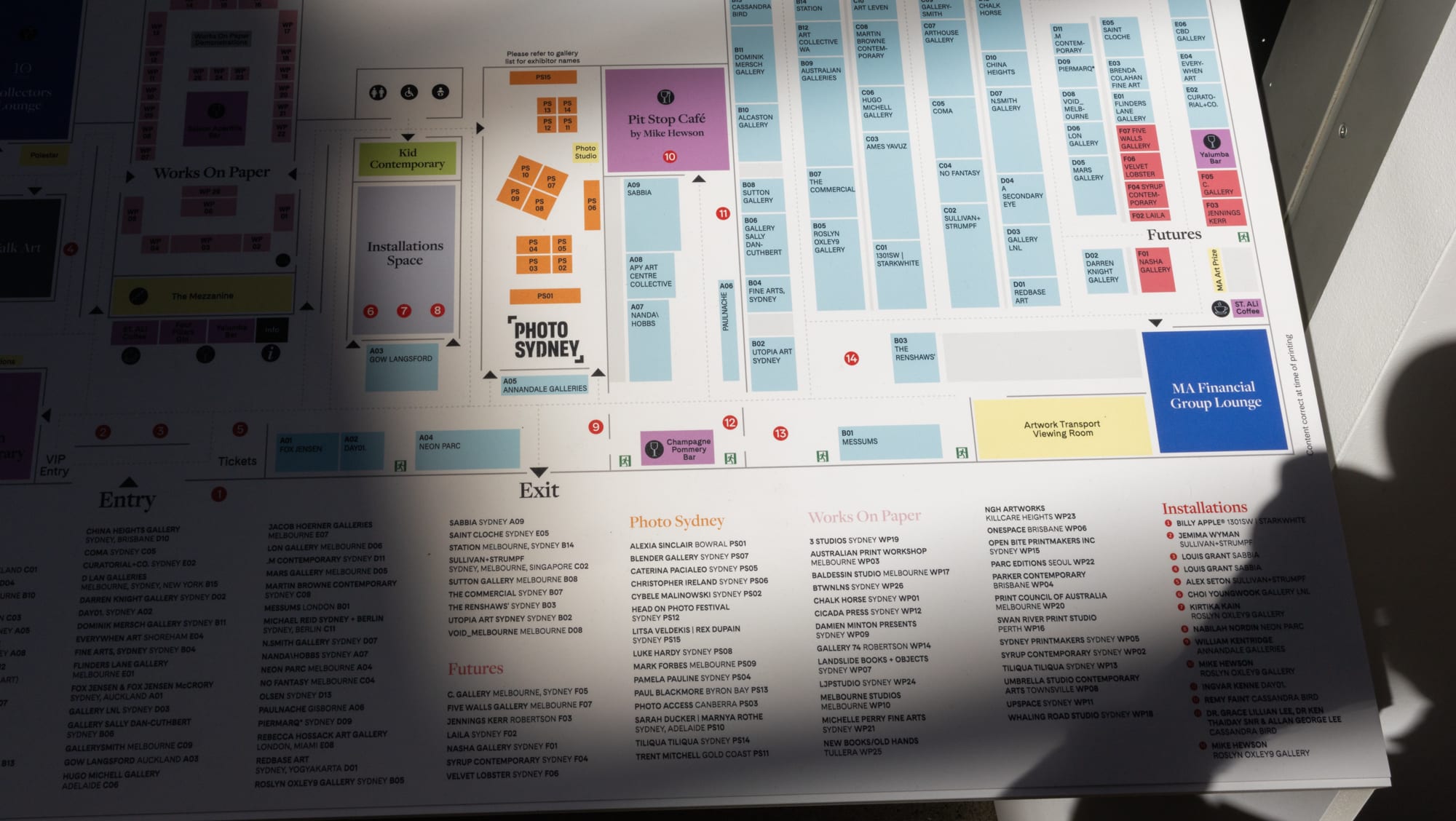 Room Map. Photo © Tim Levy