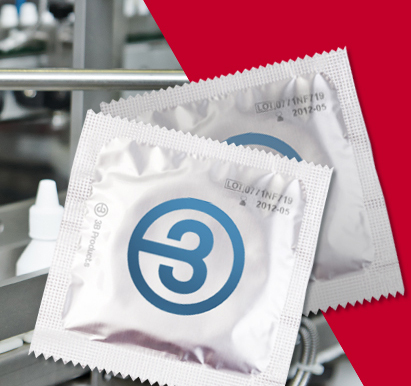 3BP has developed colour-changing technology to detect damage to condom packaging.
