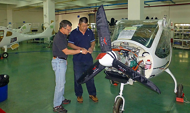 Flight Design CT LSAs in production at AeroJones in Taiwan. (AeroJones)