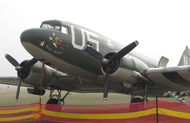 VH-XUX will fly to China in D-day markings. (supplied)