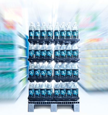 CHEP Retail Display Pallets (RDP) and Beverage Trays (BT).