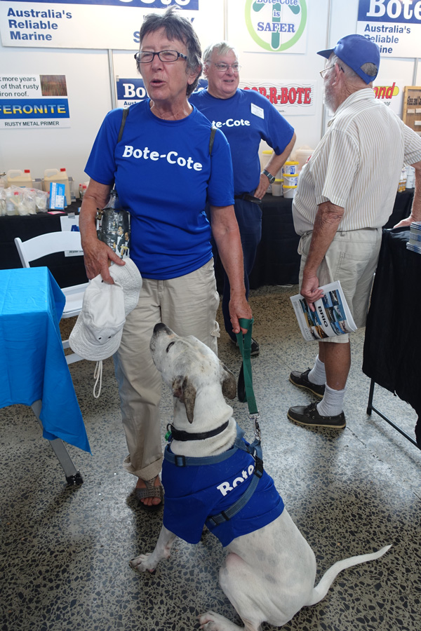 Even man's best friend was proudly flying the Bote-Cote flag!