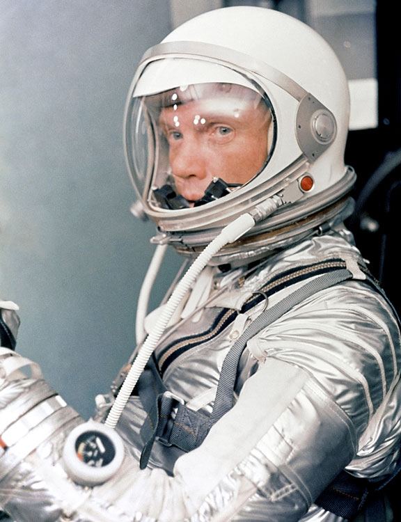 Astronaut and Senator John Glenn was the last of the original Mercury Seven astronauts. (NASA)