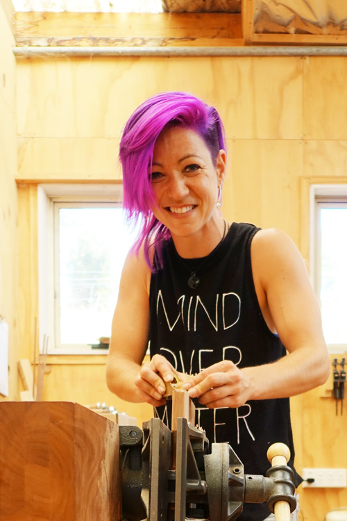Lou Fuller, designer maker and technician at the Centre For Fine Woodworking, Nelson, NZ.