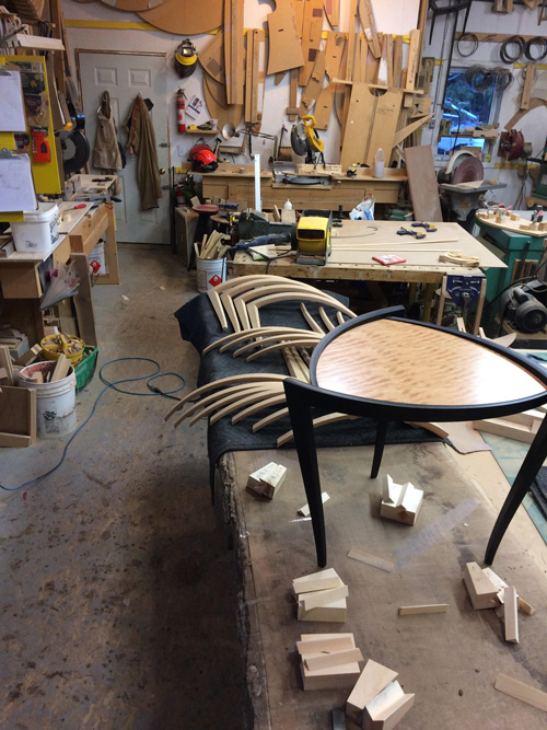 Michael Fortune's studio.