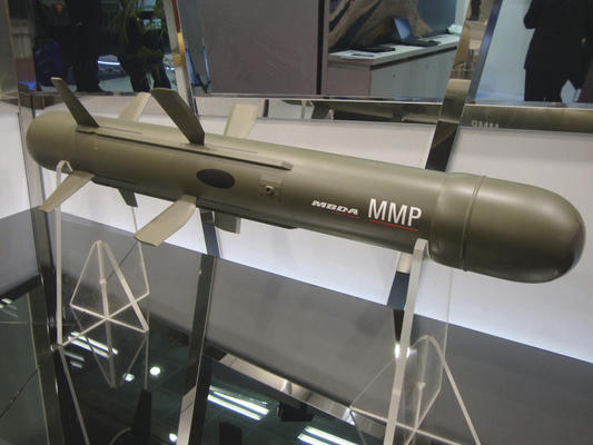 A model of MBDA&rsquo;s MMP ATGW on display at Pacific 2017. Credit: ADM Katherine Ziesing
