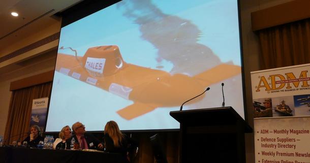 (L-R) Pauline Richards, HR director Navantia Australia; Amanda Holt, CEO Sypaq Systems; Michael Myers, executive chair, REA; and Shelley Willsmore, HR director, BAE Systems discussed what industry needed from STEM graduates. Credit: ADM Patrick Durrant
