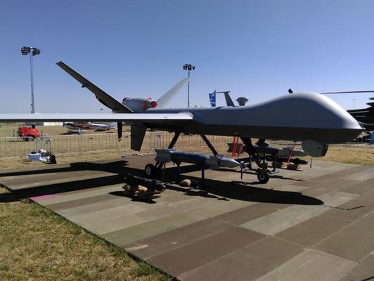 GA-ASI's MQ-9 on display at Avalon 2017. Credit: ADM Patrick Durrant