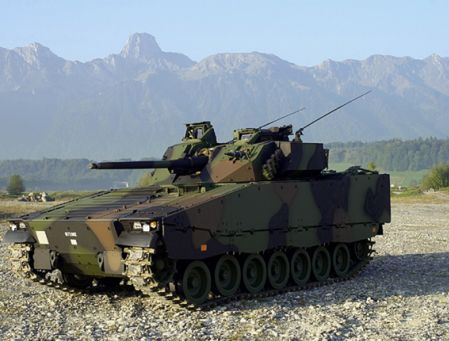 UTAAS on a Swiss Army CV9030 Mk II. Credit: Saab
