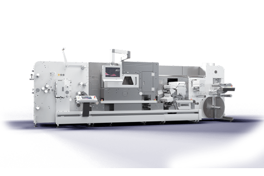 On the floor at LabelExpo Americas: The new ABG Digilase with a new decal option for roll-to-roll. Image: ABG
