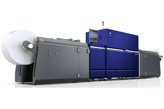CMYK + white one pass label printing: Konica Minolta AccurioLabel 400