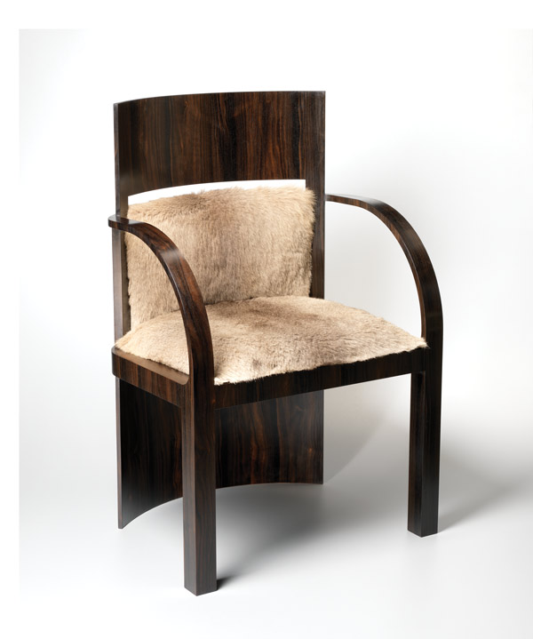 Adrian Potter, Ned's Chair, detail, 2009. Studio Furniture 2010, award winner. Photo: Grant Hancock