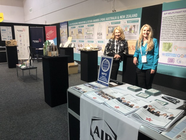 Sharon Humphreys from Packaging New Zealand (stand 2004) and Nerida Kelton of The Australian Institute of Packaging were exhibiting some of the winning Australian and New Zealand entries from the latest PIDA and WorldStar packaging awards. The AIP is also launching its new food waste training course, The &lsquo;Role of Packaging in Minimising Food Waste tomorrow', and on Thursday is running a two-hour seminar on food waste and sustainable packaging.