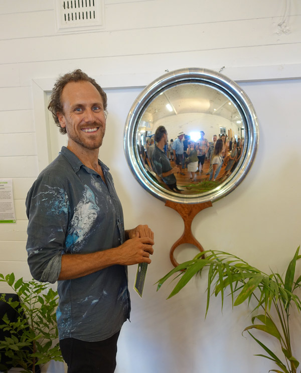 Alby Johnston won Most Innovative for his mirror.