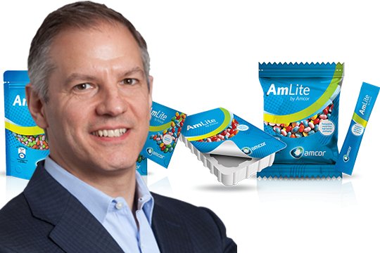 Ron Delia, Amcor CEO: Committed to a future of more sustainable packaging.