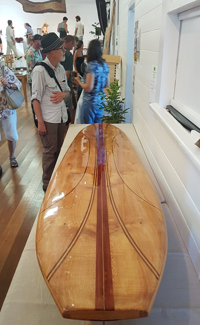 Anthony Star's surfboard was a prize winning entry in the Design Competition.