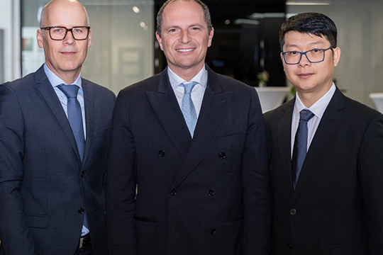 L to R: New management lineup at MBT Climate includes Alexander Kaiss, senior VP, Stefano Bell&ograve;, president and Kobe Peng, vice president.