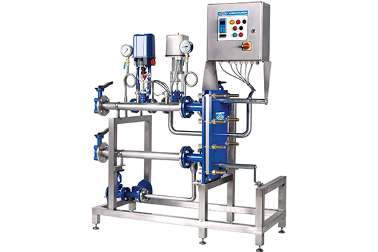 ENCOsys steam to water heat exchanger system.