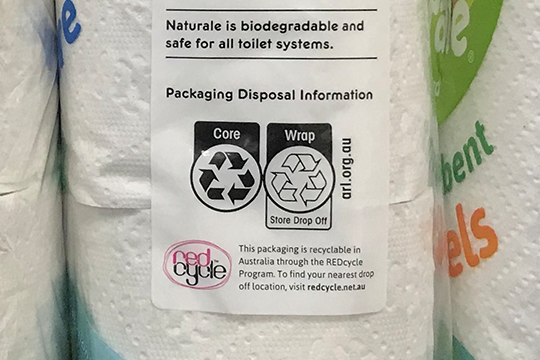 APCO is reminding all members participating in the ARL program that REDcycle and Return to Store labelling must be removed from all soft plastic packaging.