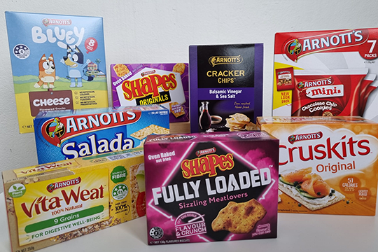 Arnott's is on-track to meet its 2025 National Packaging Targets two years ahead of schedule. Image: Arnott's