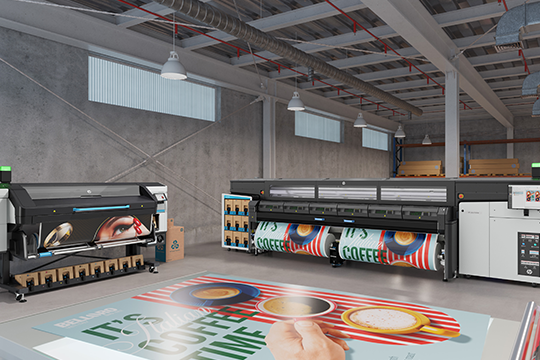 Large format leader: HP launches the HP Latex FS70 W Printer, the HP Latex Productivity Kit, and an enhanced HP PrintOS Production Hub