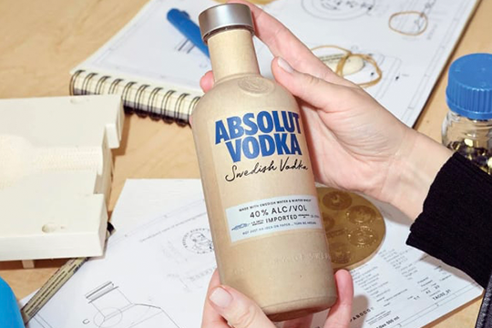 Absolut Vodka's paper-based bottles will be trialled across the UK over three months.