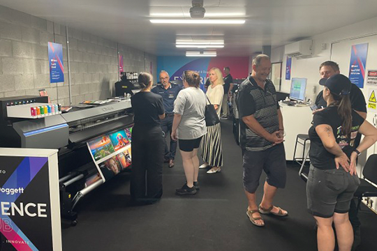 The event brought together over 50 guests from across the print, sign and graphics, packaging and textile sectors.