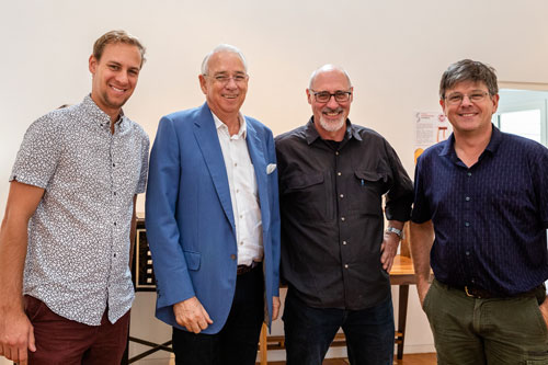 Left to right: Ben Percy, David Boucher, Will Matthysen and Evan Dunstone. Photo: Julijana Griffiths