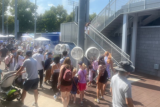 Big Fogg fans in action at the US Open.