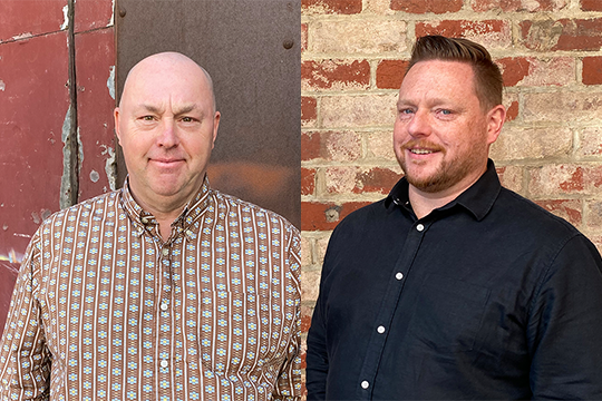 Future-proofing products from a sustainability perspective: Birdstone founders Iain Blair (left) and Grant Davies.