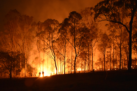Australian bushfires are worsening due to climate change.