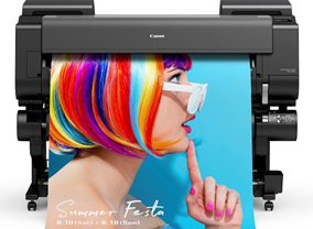 Canon releases new poster printers with fluoro pink
