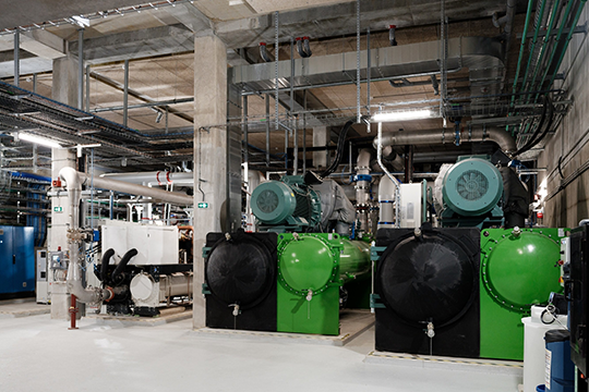 JCI Chillers at the Chapelle Power Plant.
