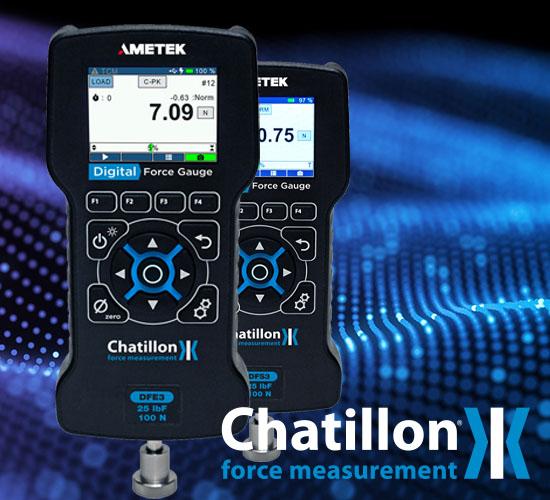 Ametek&rsquo;s force measurement equipment brand Chatillon has released its DF3 Series of digital force gauges. There are two models that are available in several capacities and with a sampling rate of 30 kHz.