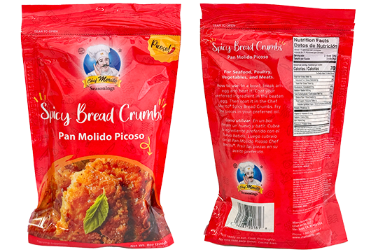 Chef Merito is re-releasing its classic breadings SKUs with a fresh look for its packaging, which is supplied by PPC Flex.