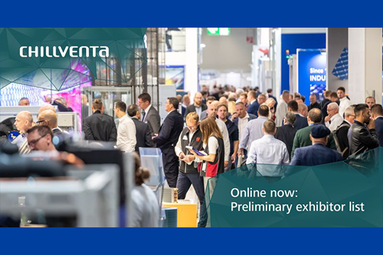 Chillventa will be held from from 8 to 10 October, 2024.