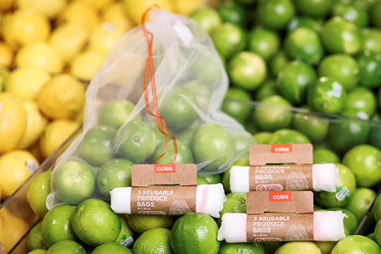 Coles will remove single-use plastic fresh produce bags in ACT supermarkets from next month.
Image:  Coles