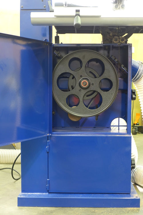 Showing the lower wheel housing