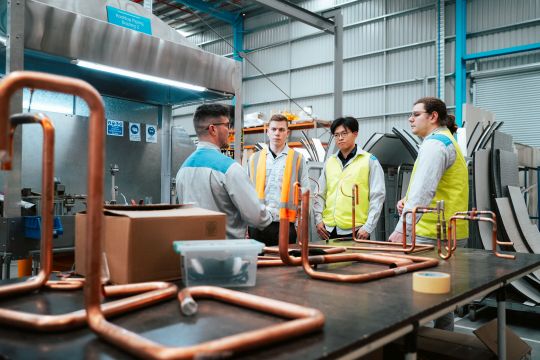 Training at Daikin's factory in Sydney.